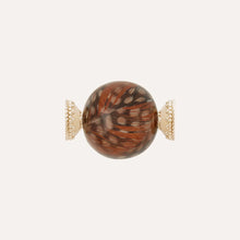 Load image into Gallery viewer, Victoire Red Bayong Feather 27mm Bead Centerpiece
