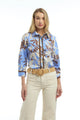 Patty Kim Agnes French Cuff Blouse Choco/Camel