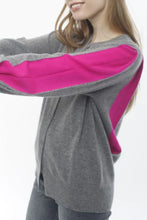 Load image into Gallery viewer, Cashmere Color Blocked Cardigan
