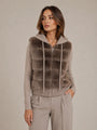 Moca Hooded Cashmere and Fur Vest