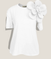 MME.FLOWER TEE - BLANC