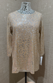 CAROLINE ROSE SEQUIN TOP IN GOLD/SILVER