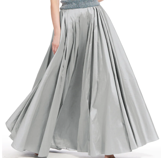 SUBLIME BLUE PLEATED SOFT TAFFETA BALLGOWN SKIRT – Shop Cindy Halle