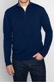 KINROSS SUEDE TRIM QTR ZIP MOCK