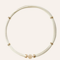 Clara Williams Aspen Leather White Pearl Necklace