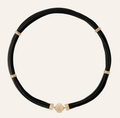 Aspen Leather Black Necklace