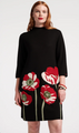 Annie Embroidered Wool Dress