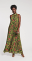 Slim Pleated Maxi Dress