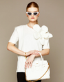 MME.FLOWER TEE - BLANC