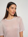 MAISON LUREX GALA TOP IN POWDER PINK