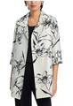 Caroline Rose Party Jacket In Ivory/ Black.