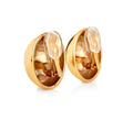 Kenneth Jay Lane Domed Button Clip Earrings