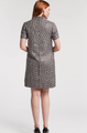 Sarah Shift Dress In Deco Tweed Blue