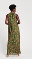 Slim Pleated Maxi Dress