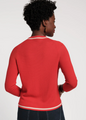 Border Tie Neck Cardigan