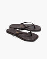 Square Toe Lily Croc In Carob(Brown)