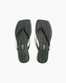 Square Toe Lily Croc In Emerald