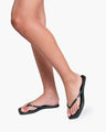 Square Toe Lily Croc In Emerald