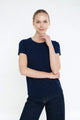 In Cashmere Crew Neck Luxurious Short Sleeve Tee