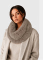 Genuine Rex Rabbit Funnel Stretch Scarf