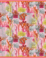 CASHMERE PRINTED SCARF: CORAL: PINK