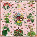 Carson & Co Floral Bouquet Scarf in Blush Leopard 35 x 35