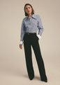 THE CUFFED STATEMENT SHIRT IN SLATE STRIPE