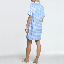 Load image into Gallery viewer, Hinson+Wu Aileen Short Sleeve Stripe/Gingham Dress
