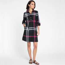 Load image into Gallery viewer, Hinson+Wu Aileen 3/4 Sleeve Oversized Plaid Dress
