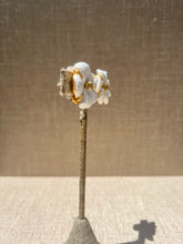 Load image into Gallery viewer, Carved White Agate Flower with Citrine Center
