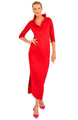 Gretchen Scott Ruff Neck Maxi Dress 50%Off Original $250 Sale $125