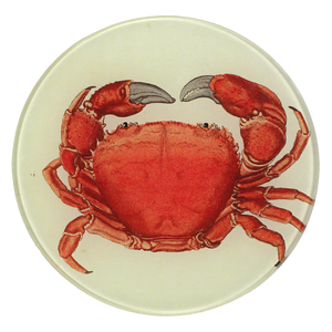 John Derian 5.25" Round Plate- Red Crab