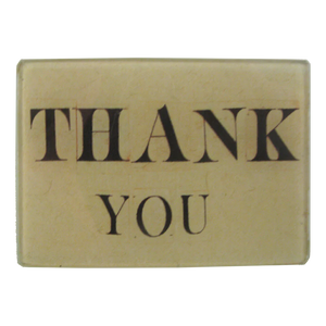 John Derian 3.5"x5" Rectangle Tray- Thank You