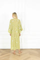 Matcha Floral Crochet Maxi Caftan