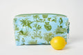 Toile Makeup Bag - Blue - Medium