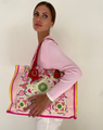 RANI ARABELLA PRINTED SMALL BAG: SAVOIA PINK