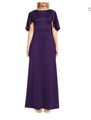 Black Halo Satin Gown -50% Off Original $565.00- Sale $282.50