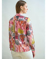 STRAIGHT-CUT SILK SHIRT WITH REGULAR COLLAR: CORAL: PINK