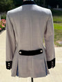 Salzburg Light Grey Wool & Black Velvet