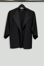 Load image into Gallery viewer, Yeohlee Lapel Kimono Sleeve Jacket in Smart Gab Microfiber
