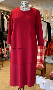 Il Vento & La Seta Red Art Dress