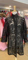 Connie Roberson Black Sheer Silk Jacket