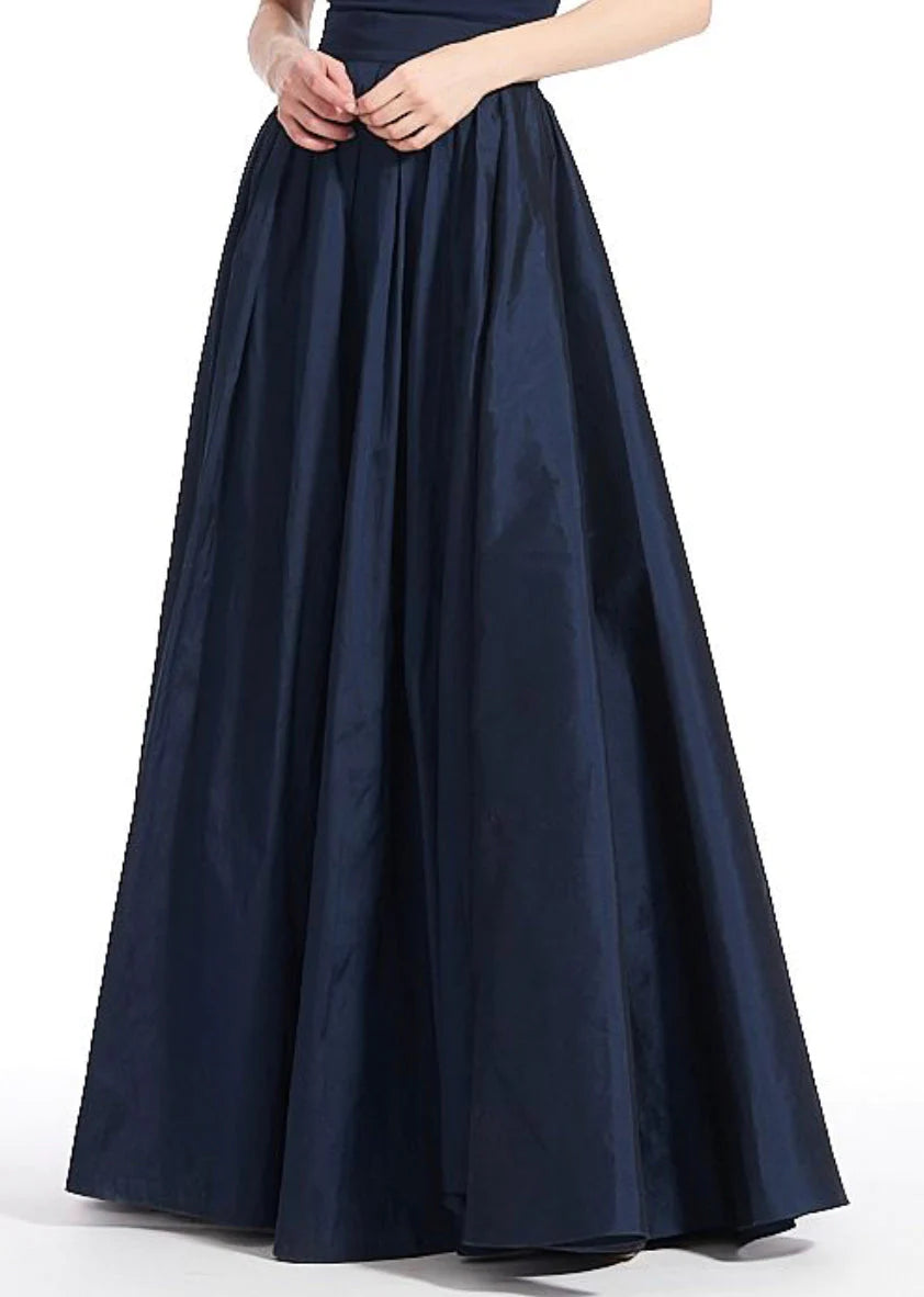 Emily Shalant Taffeta Ballgown Skirt: Navy – Shop Cindy Halle