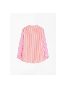 Vilagallo Shirt Elle Pink Linen Stripe